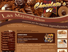 Tablet Screenshot of chocolates-uruguay.com